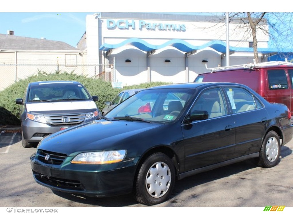 1998 Accord LX Sedan - Dark Emerald Pearl / Ivory photo #1