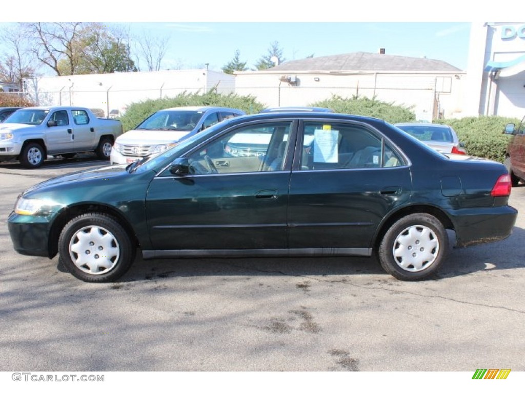1998 Accord LX Sedan - Dark Emerald Pearl / Ivory photo #8
