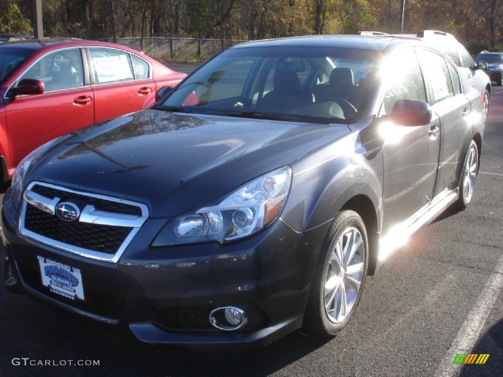 2013 Legacy 2.5i Limited - Graphite Gray Metallic / Off Black Leather photo #1