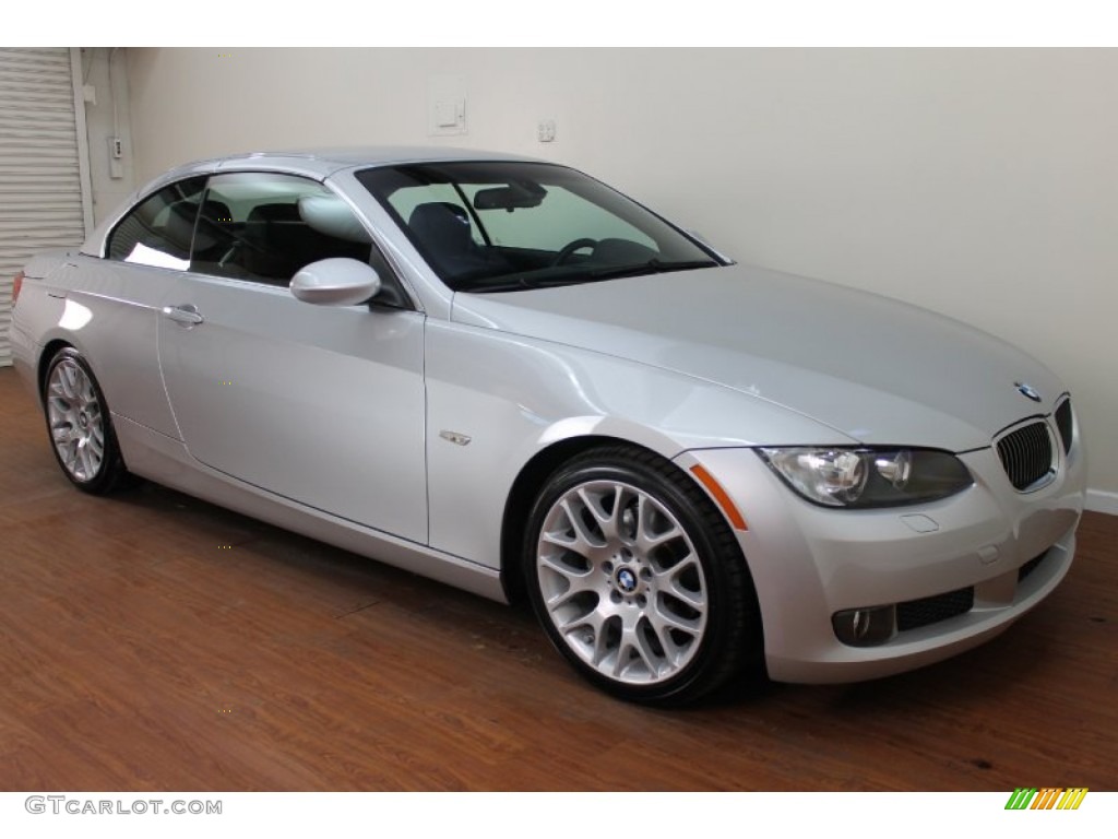2008 3 Series 328i Convertible - Titanium Silver Metallic / Black photo #4