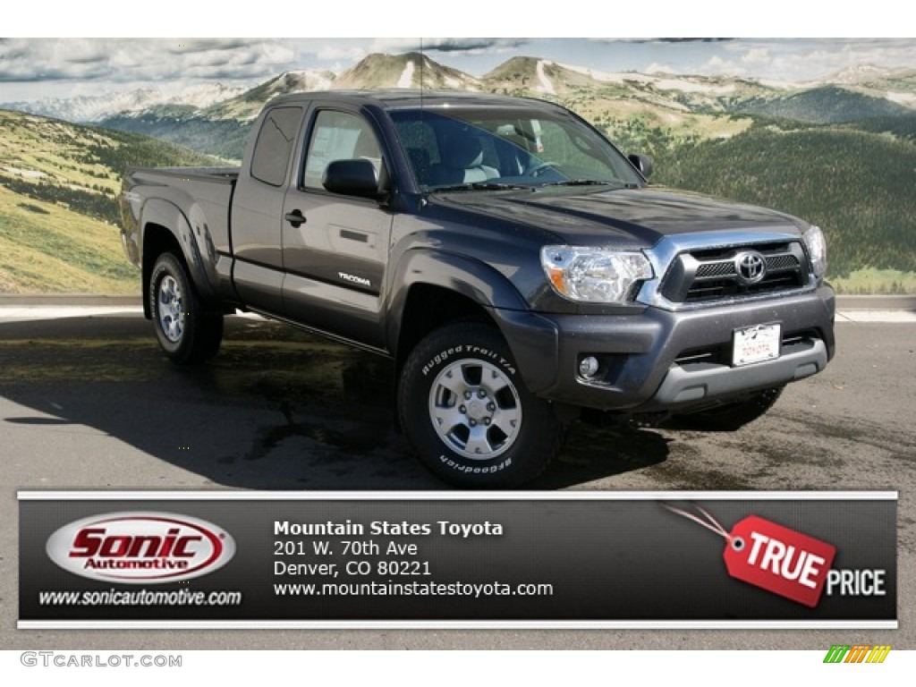 2013 Tacoma V6 TRD Access Cab 4x4 - Magnetic Gray Metallic / Graphite photo #1