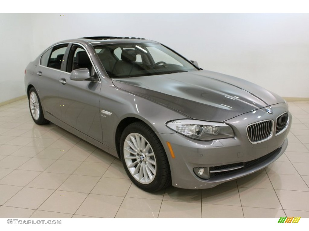 2012 5 Series 535i xDrive Sedan - Space Gray Metallic / Black photo #1