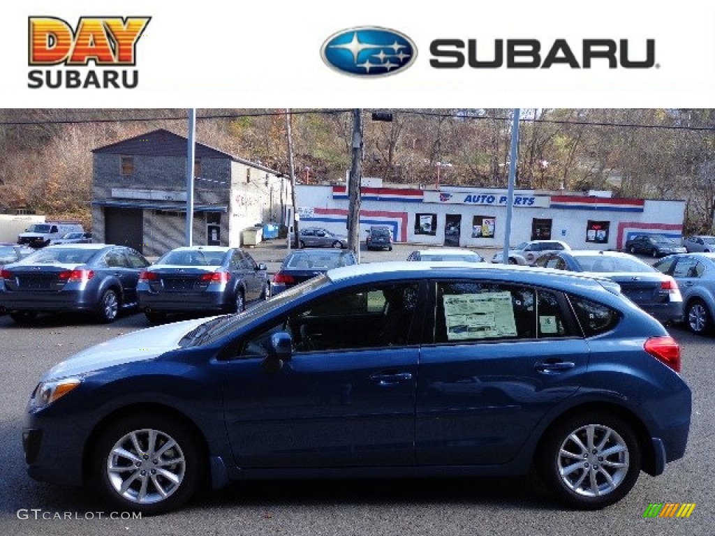 2013 Impreza 2.0i Premium 5 Door - Marine Blue Pearl / Black photo #1