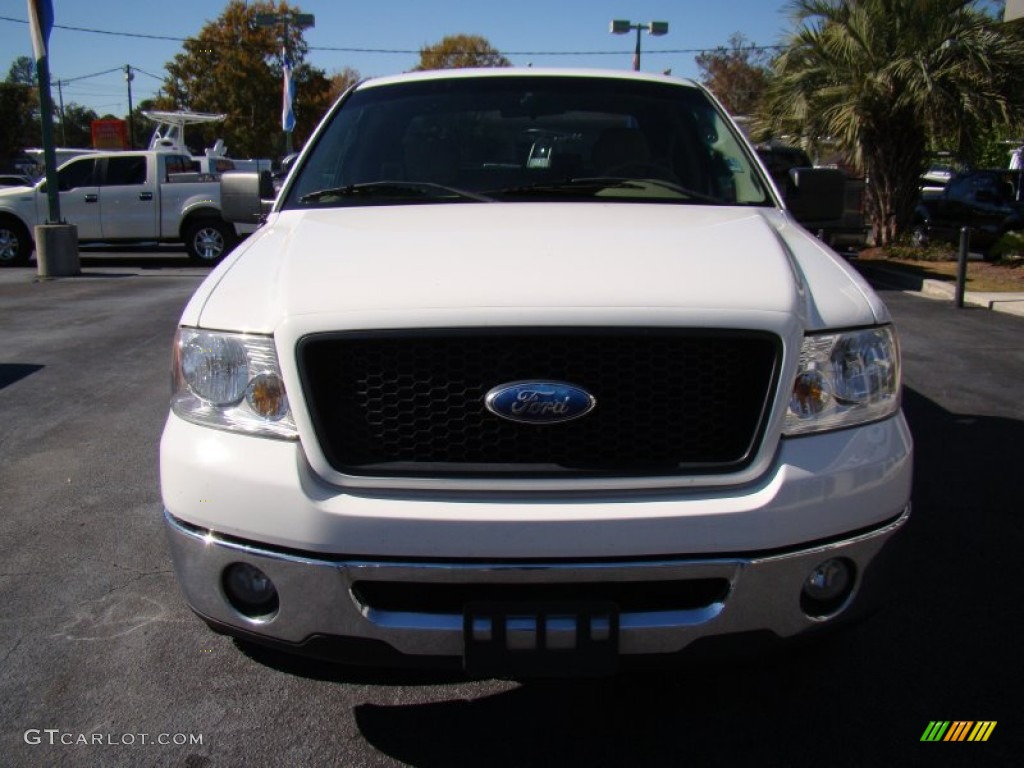 2006 F150 XLT SuperCab - Oxford White / Tan photo #3