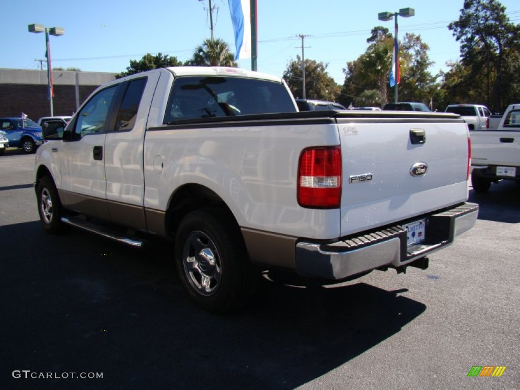 2006 F150 XLT SuperCab - Oxford White / Tan photo #6
