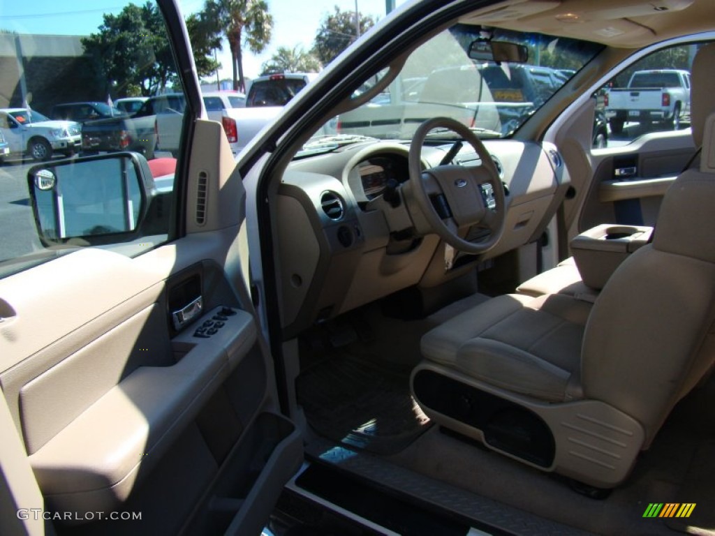 2006 F150 XLT SuperCab - Oxford White / Tan photo #9