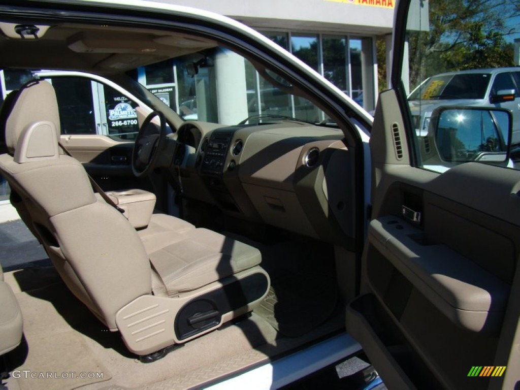 2006 F150 XLT SuperCab - Oxford White / Tan photo #12