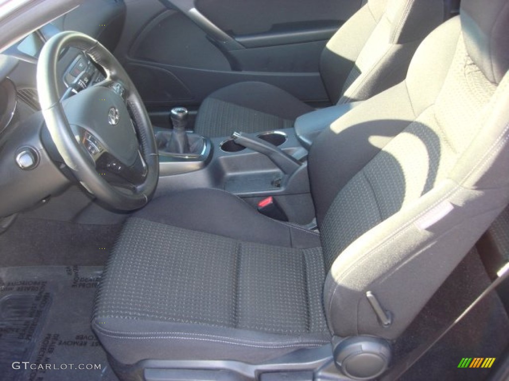Black Cloth Interior 2011 Hyundai Genesis Coupe 2.0T Photo #73361140