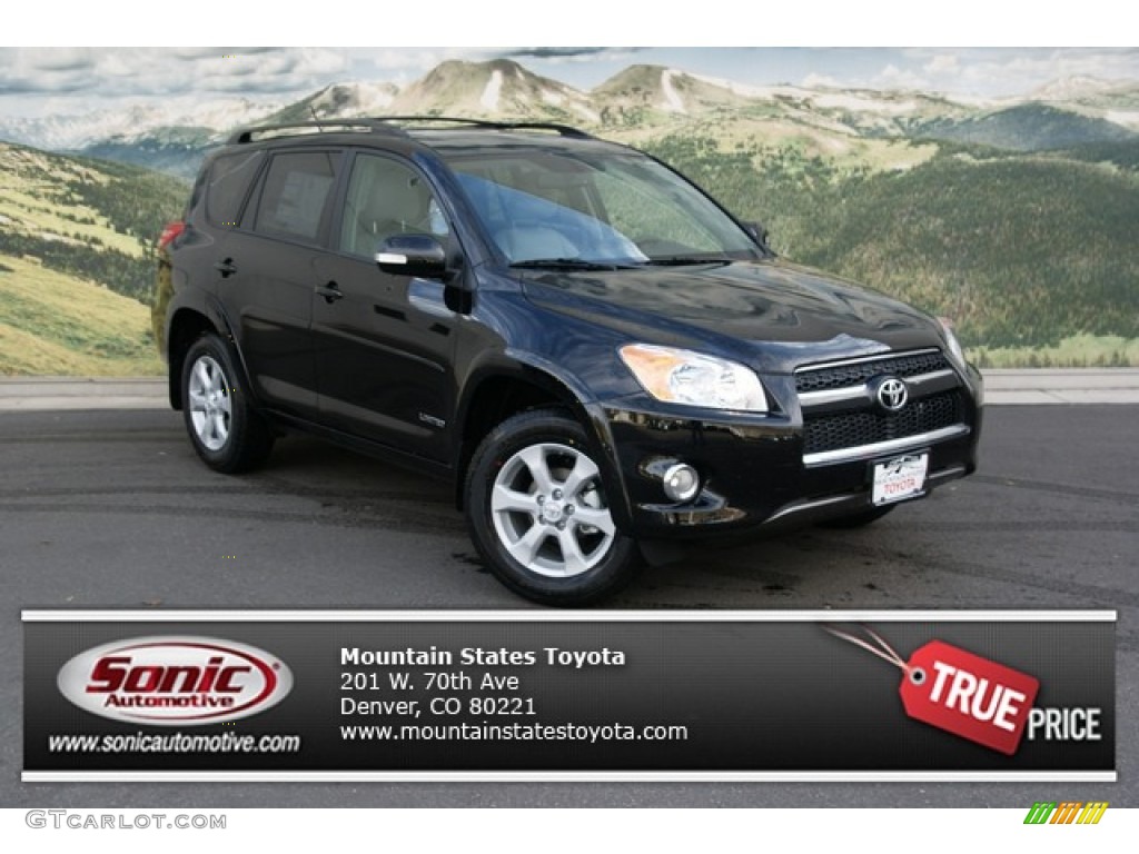 2012 RAV4 Limited 4WD - Black / Ash photo #1