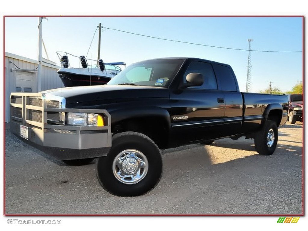 1997 Ram 2500 Laramie Extended Cab 4x4 - Black / Gray photo #1