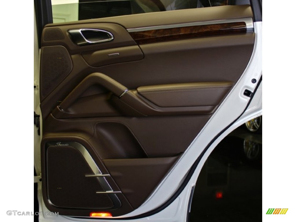 2011 Porsche Cayenne Turbo Umber Brown Door Panel Photo #73363180