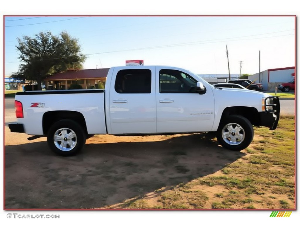 2008 Silverado 1500 LT Crew Cab 4x4 - Summit White / Ebony photo #13