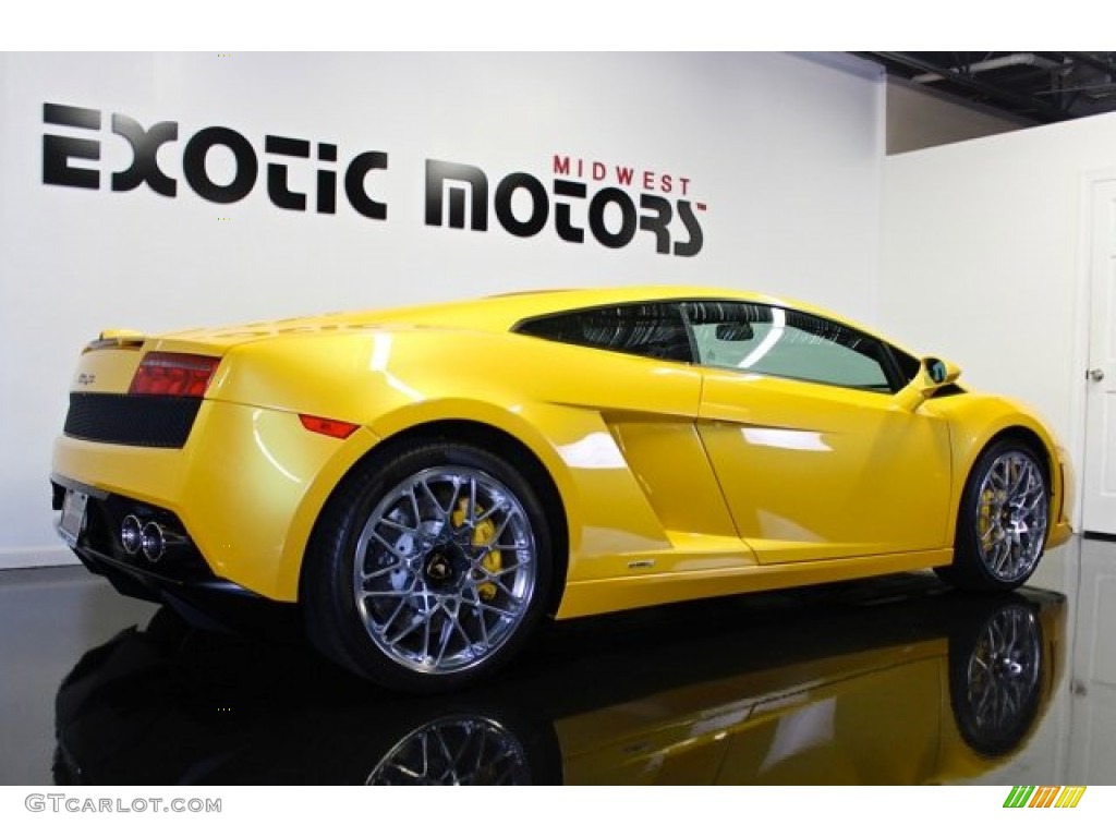 2009 Gallardo LP560-4 Coupe - Giallo Midas (Yellow) / Nero Perseus photo #4