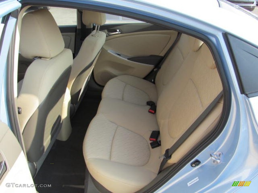 2012 Accent GLS 4 Door - Clearwater Blue / Beige photo #11