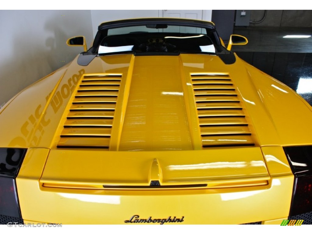2008 Gallardo Spyder - Giallo Midas (Yellow) / Nero Perseus photo #18