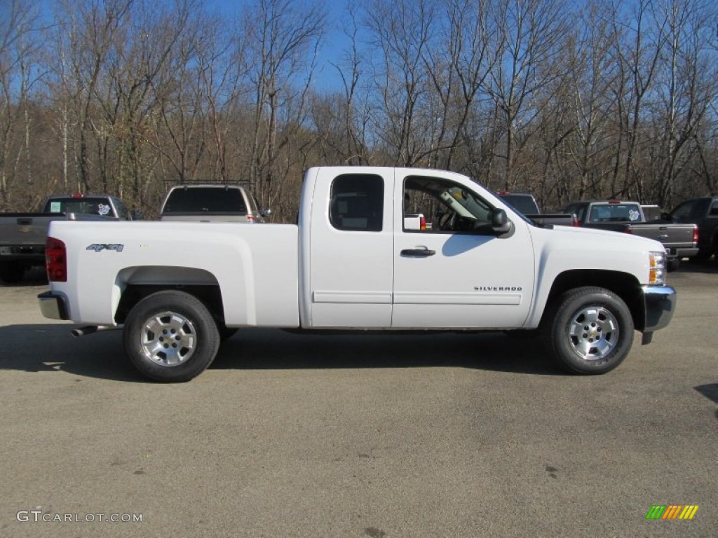 2013 Silverado 1500 LT Extended Cab 4x4 - Summit White / Ebony photo #8