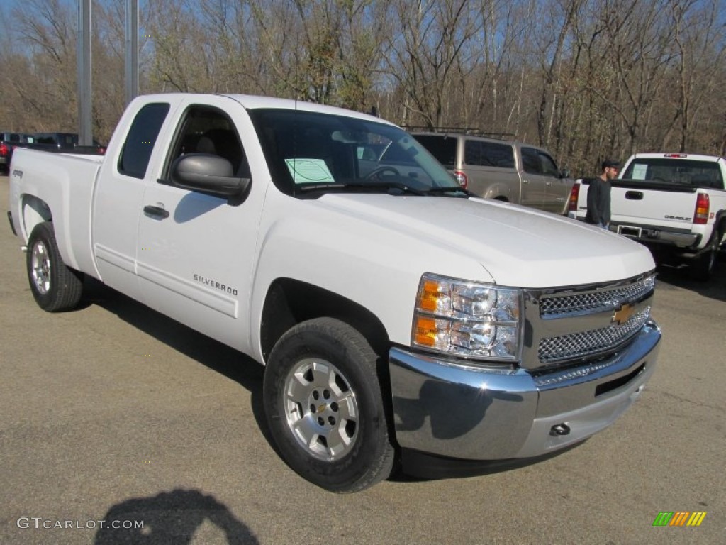 2013 Silverado 1500 LT Extended Cab 4x4 - Summit White / Ebony photo #10