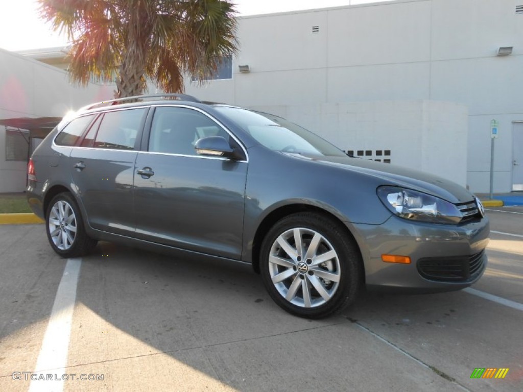 2013 Jetta TDI SportWagen - Platinum Gray Metallic / Titan Black photo #1