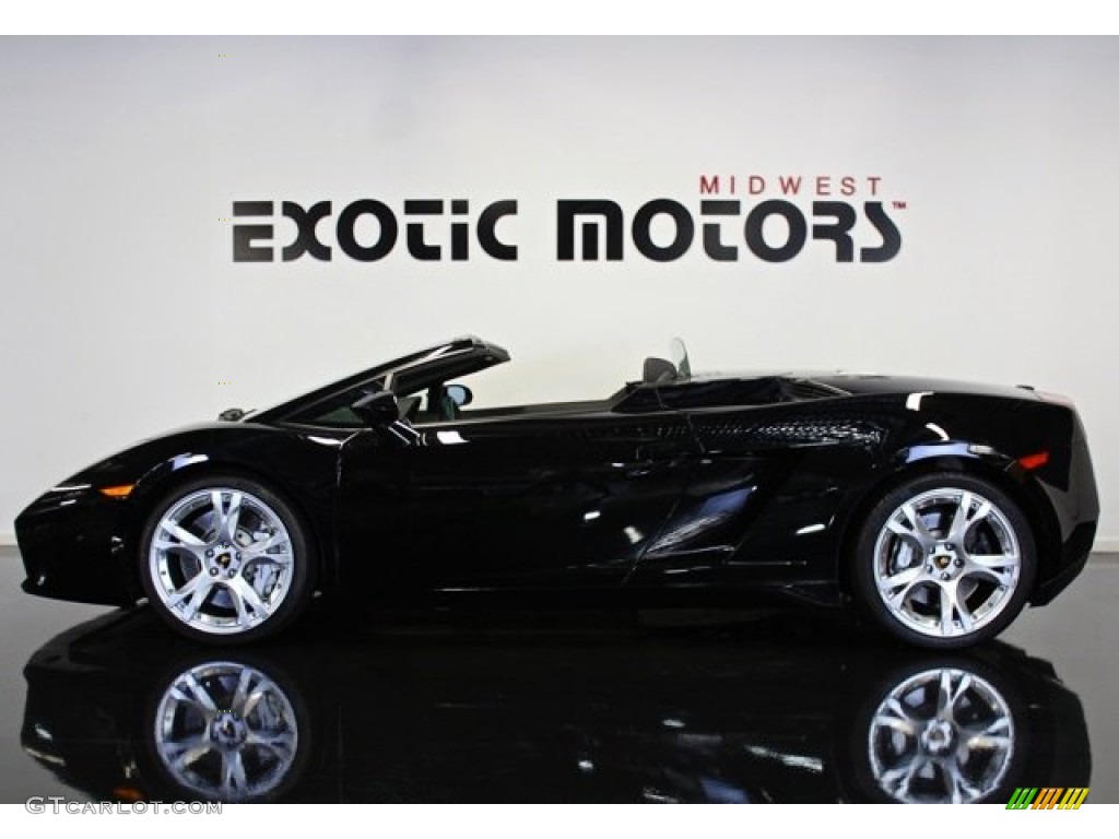 2008 Gallardo Spyder - Nero Noctis / Nero Perseus/Bianco Polar photo #1