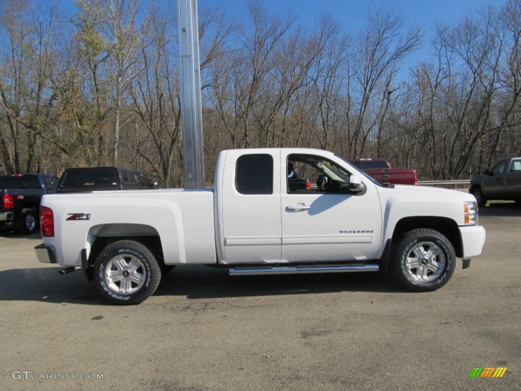 2013 Silverado 1500 LT Extended Cab 4x4 - Summit White / Ebony photo #8