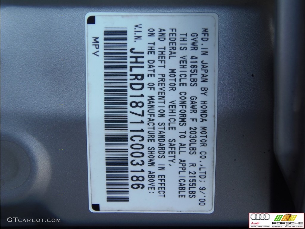 2001 CR-V Special Edition 4WD - Satin Silver Metallic / Dark Gray photo #32