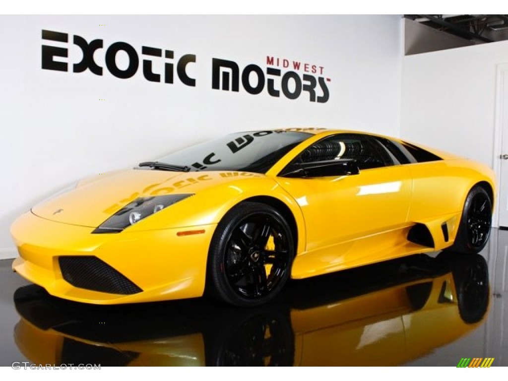 2009 Murcielago LP640 Coupe - Giallo Orion (Yellow) / Nero Perseus photo #4