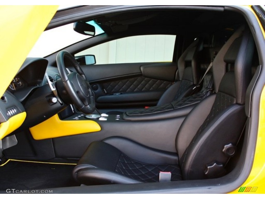 Nero Perseus Interior 2009 Lamborghini Murcielago LP640 Coupe Photo #73368942