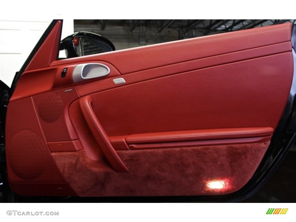 2008 Porsche 911 Turbo Cabriolet Carrera Red Door Panel Photo #73369661