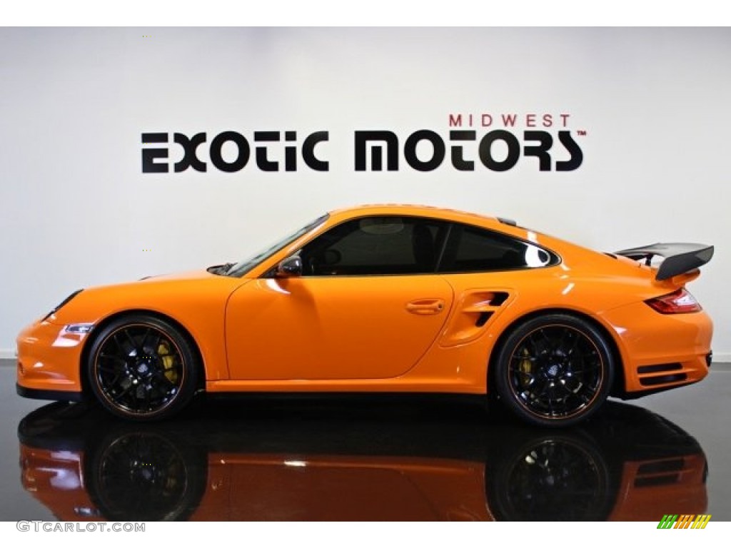 2007 911 Turbo Coupe - Orange / Black photo #1