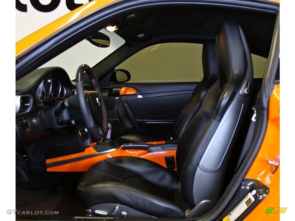 Black Interior 2007 Porsche 911 Turbo Coupe Photo #73370162