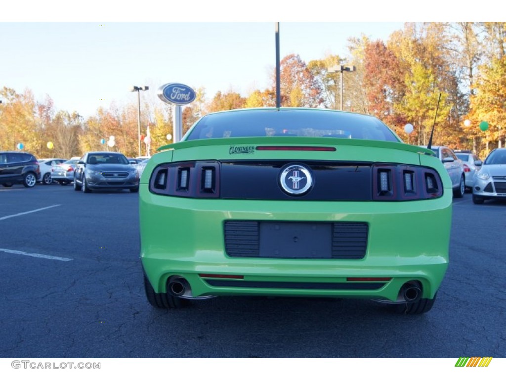 2013 Mustang V6 Coupe - Gotta Have It Green / Charcoal Black photo #4