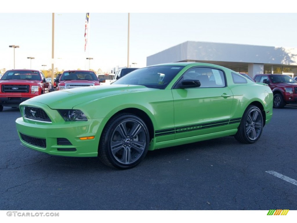 Gotta Have It Green 2013 Ford Mustang V6 Coupe Exterior Photo #73370504