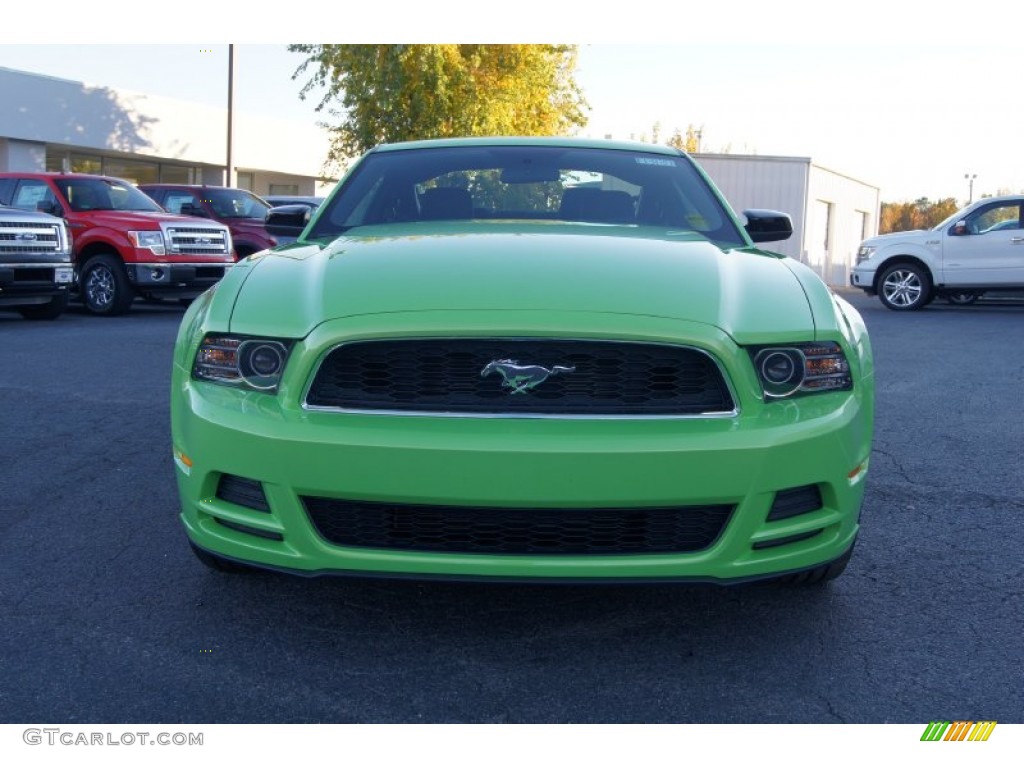 2013 Mustang V6 Coupe - Gotta Have It Green / Charcoal Black photo #7