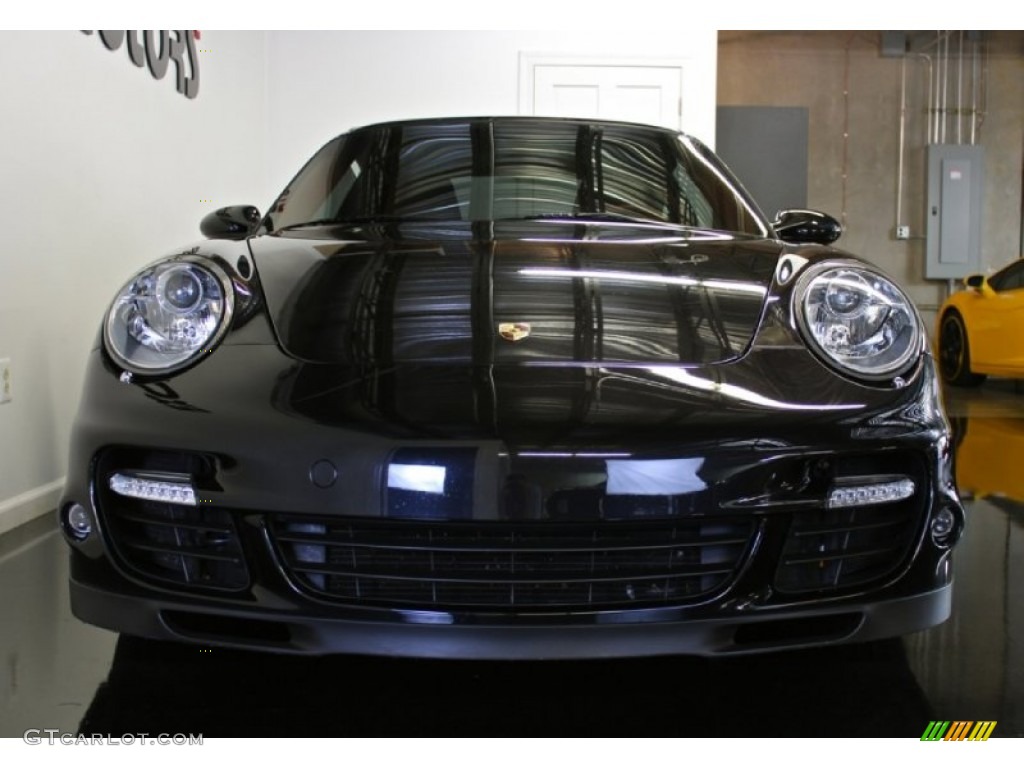 2007 911 Turbo Coupe - Basalt Black Metallic / Terracotta photo #11