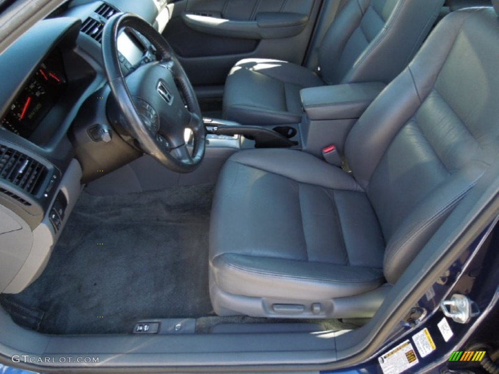 2004 Accord EX V6 Sedan - Eternal Blue Pearl / Gray photo #8