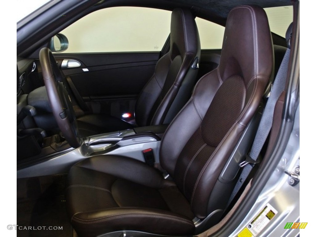 2011 911 Turbo Coupe - GT Silver Metallic / Cocoa photo #24