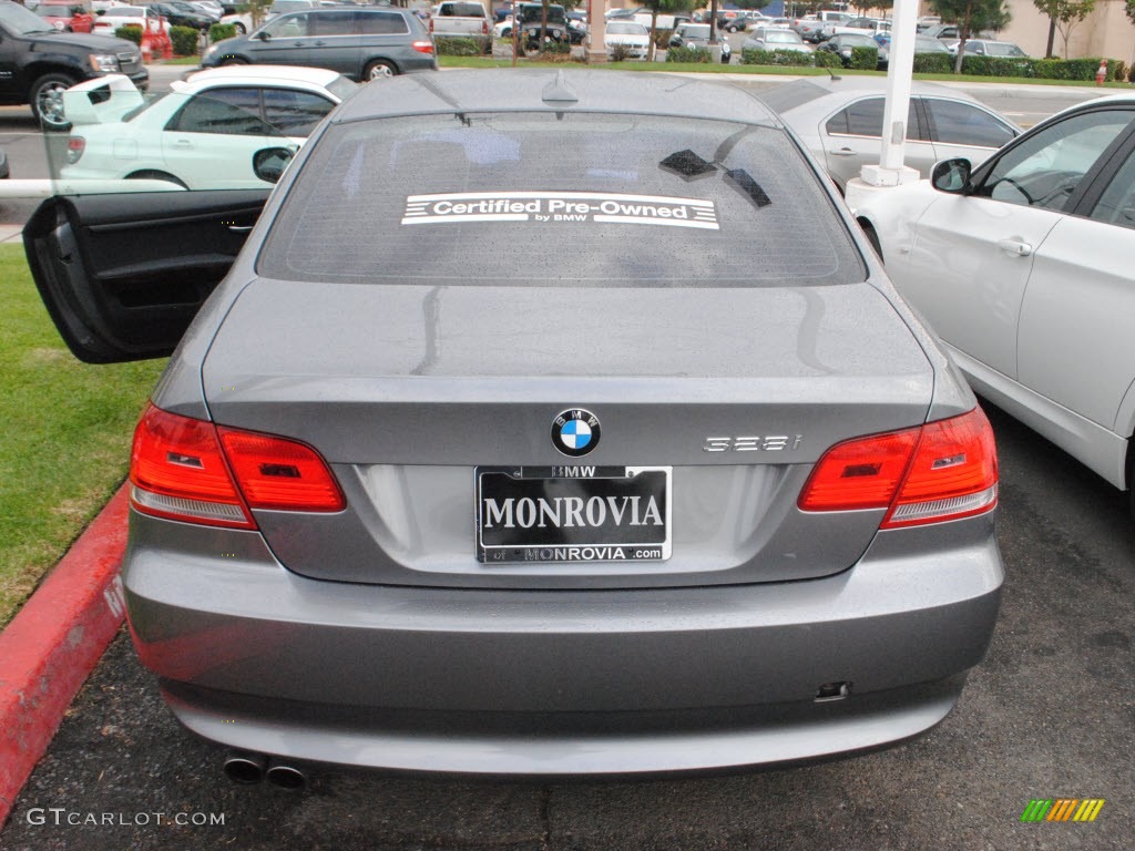 2010 3 Series 328i Coupe - Space Gray Metallic / Black photo #7