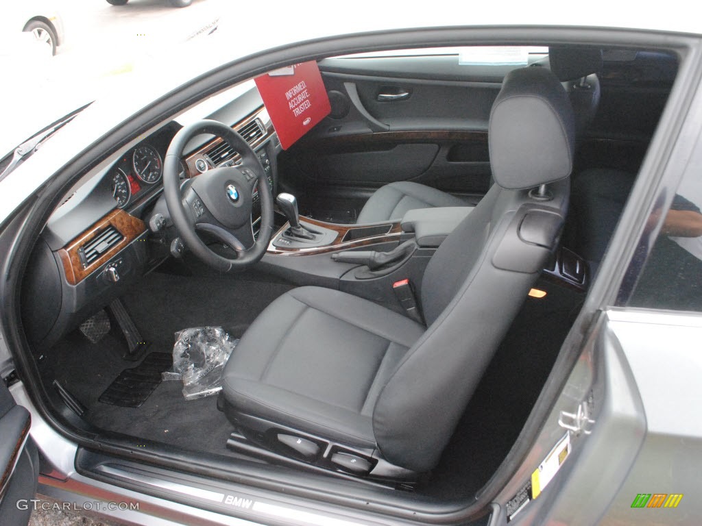 2010 3 Series 328i Coupe - Space Gray Metallic / Black photo #10