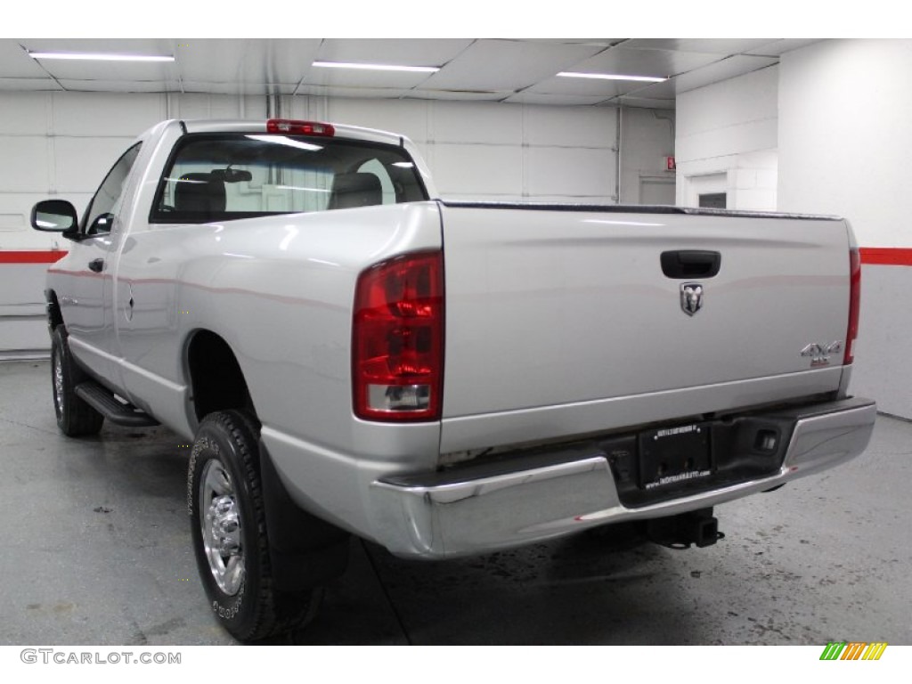 2004 Ram 2500 SLT Regular Cab 4x4 - Bright Silver Metallic / Dark Slate Gray photo #10