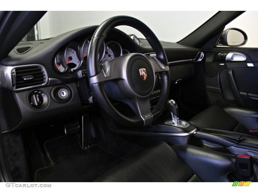 Black Interior 2009 Porsche 911 Carrera 4S Coupe Photo #73374045