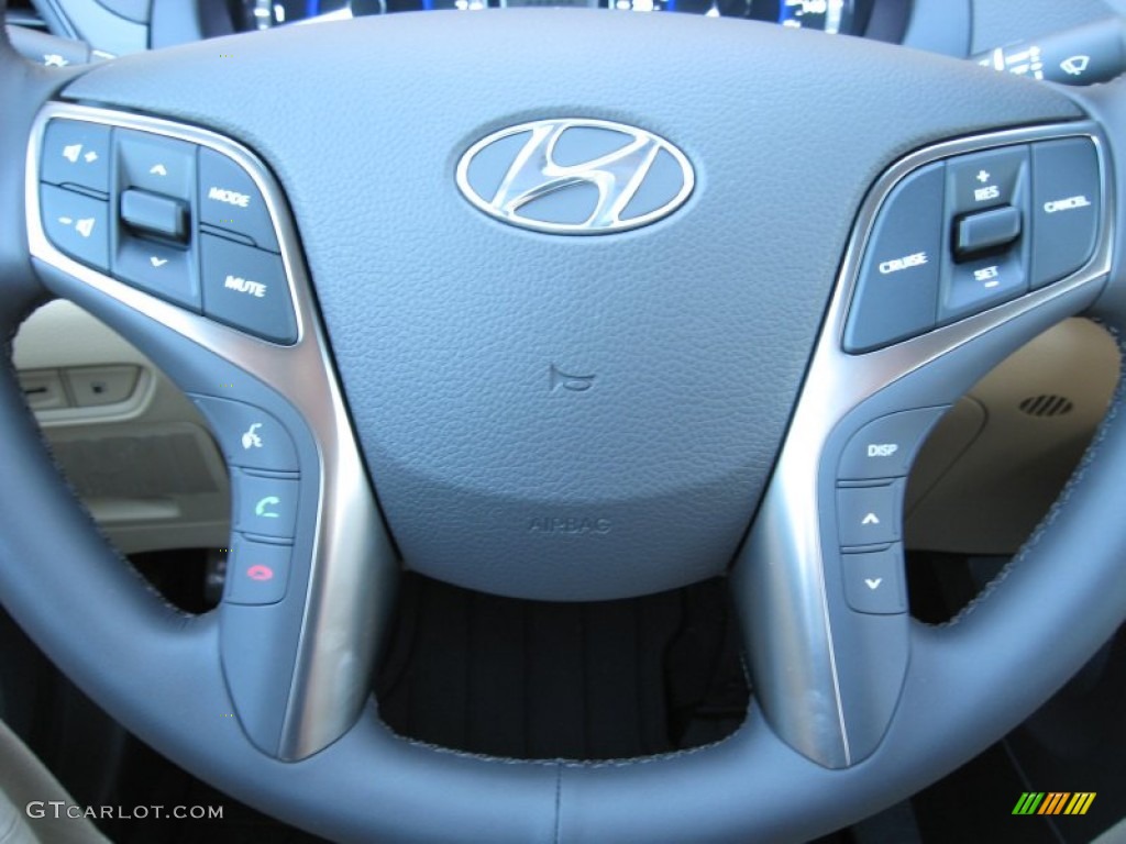 2013 Hyundai Azera Standard Azera Model Camel Steering Wheel Photo #73376174