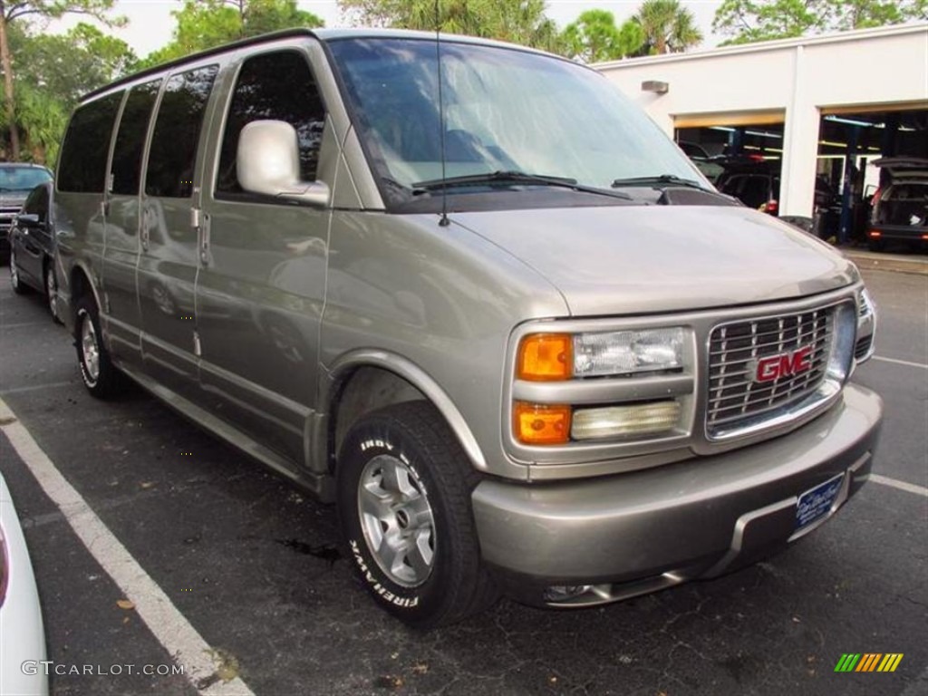 2001 Savana Van 1500 SLE Passenger - Pewter Metallic / Pewter photo #2