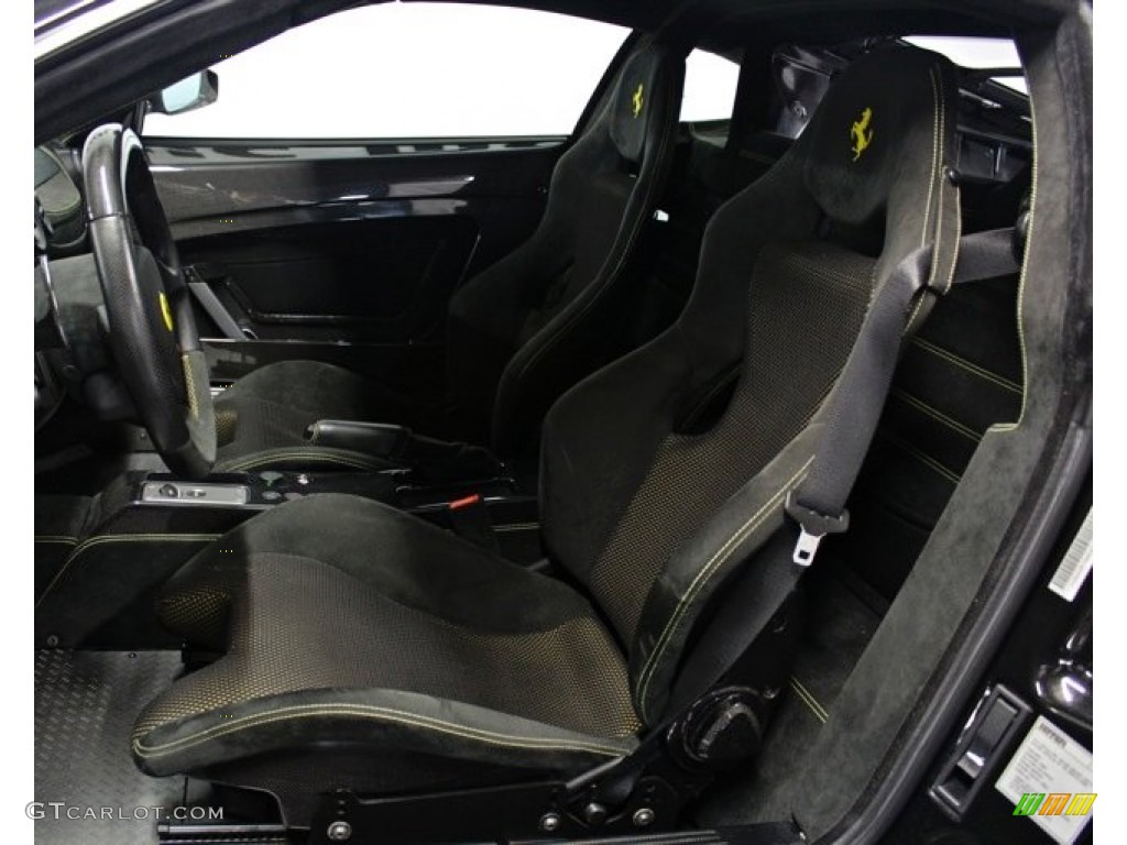 Black Interior 2008 Ferrari F430 Scuderia Coupe Photo #73378075
