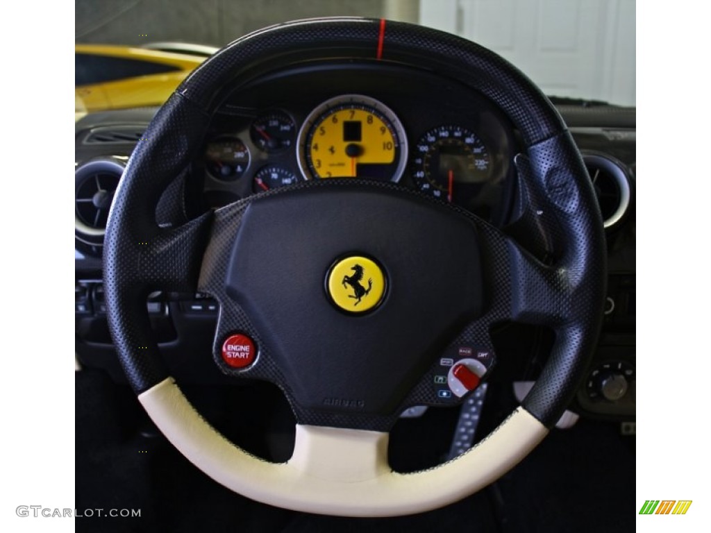 2007 Ferrari F430 Coupe F1 Sabbia Steering Wheel Photo #73379701