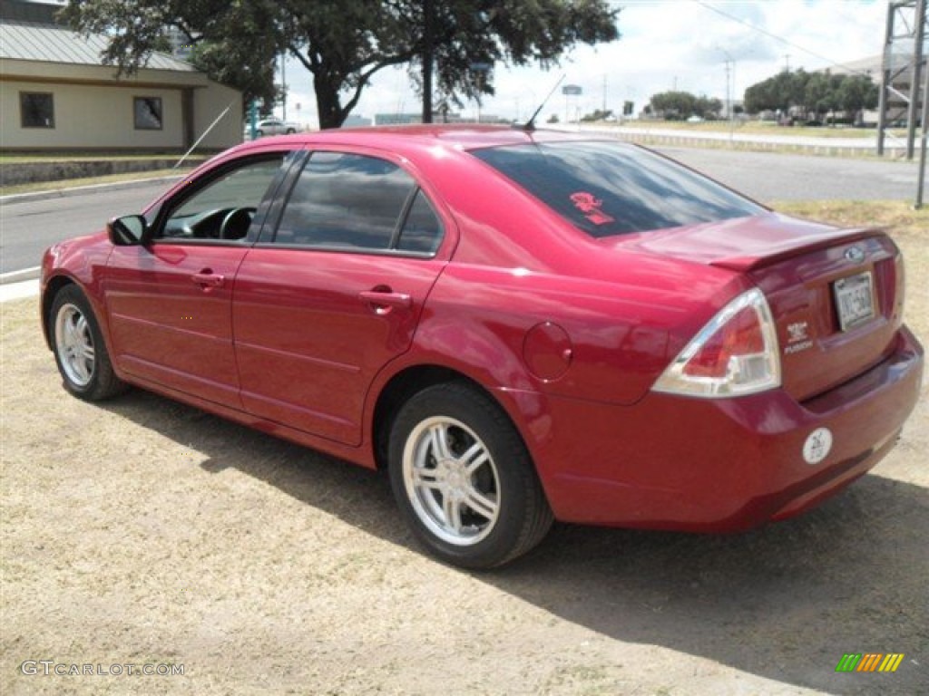 2008 Fusion SE - Redfire Metallic / Charcoal Black photo #5