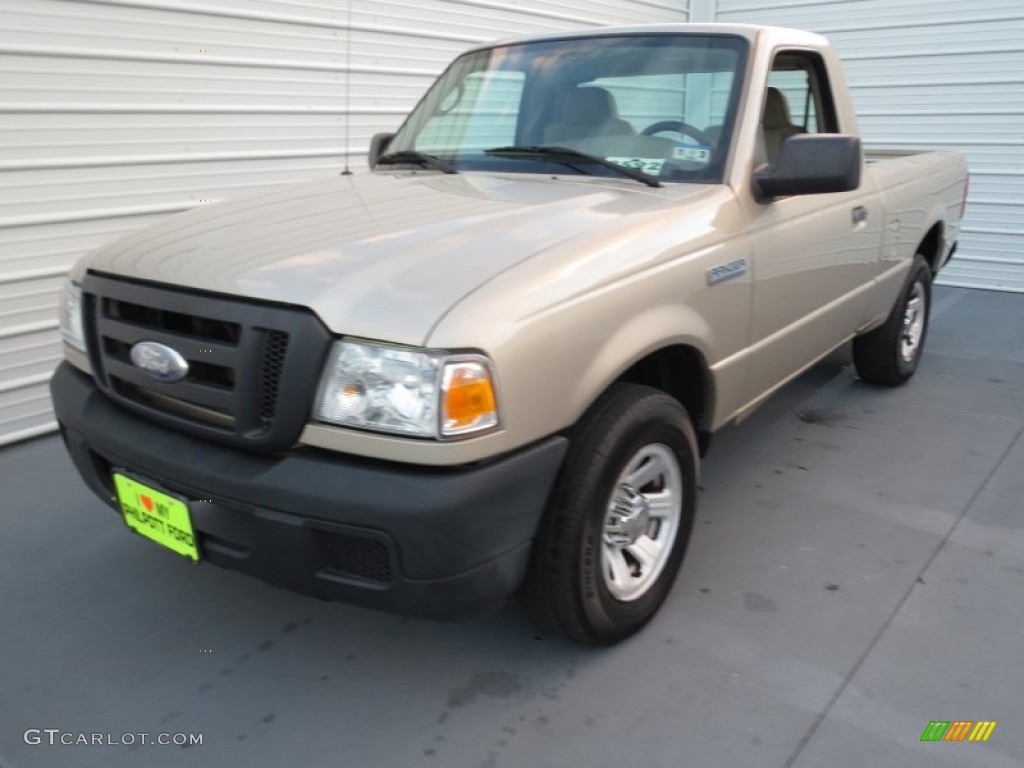 2007 Ranger XL Regular Cab - Pueblo Gold Metallic / Medium Pebble Tan photo #6