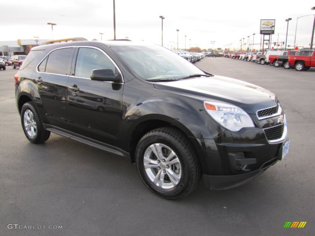 2011 Equinox LT AWD - Black Granite Metallic / Light Titanium/Jet Black photo #1