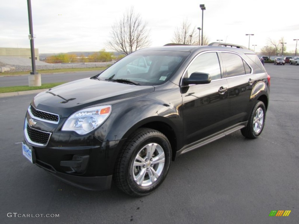 2011 Equinox LT AWD - Black Granite Metallic / Light Titanium/Jet Black photo #3