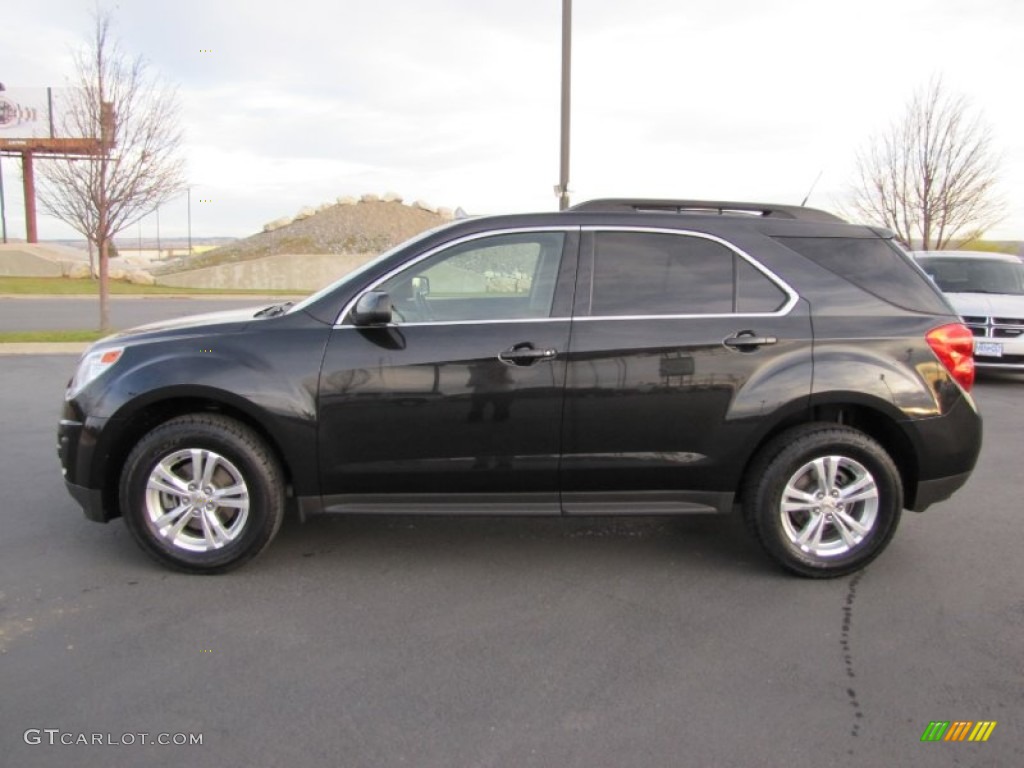 2011 Equinox LT AWD - Black Granite Metallic / Light Titanium/Jet Black photo #4