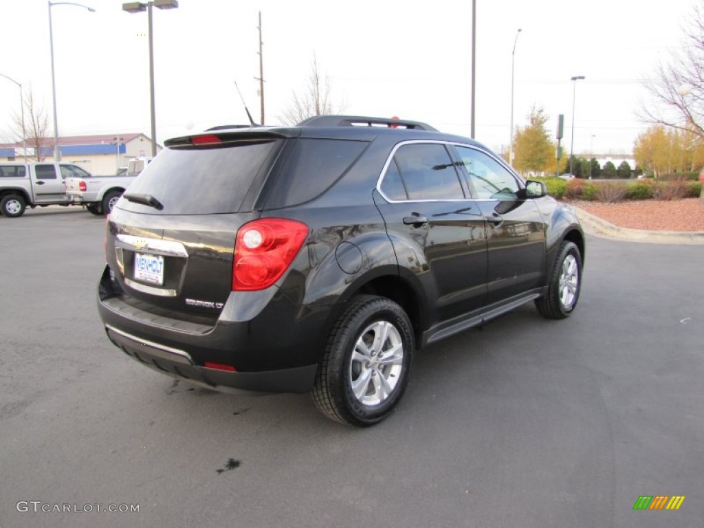 2011 Equinox LT AWD - Black Granite Metallic / Light Titanium/Jet Black photo #7